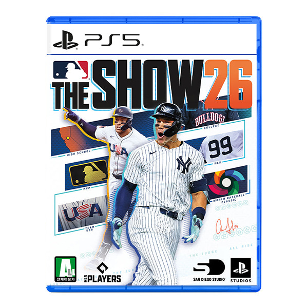 PS5 MLB THE SHOW 26 - 생동감 넘치는 야구 경기 장면이 담긴 게임 타이틀 이미지